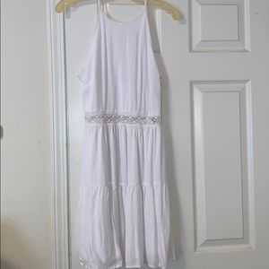 White Charlotte Russe Dress w/ Lace connection